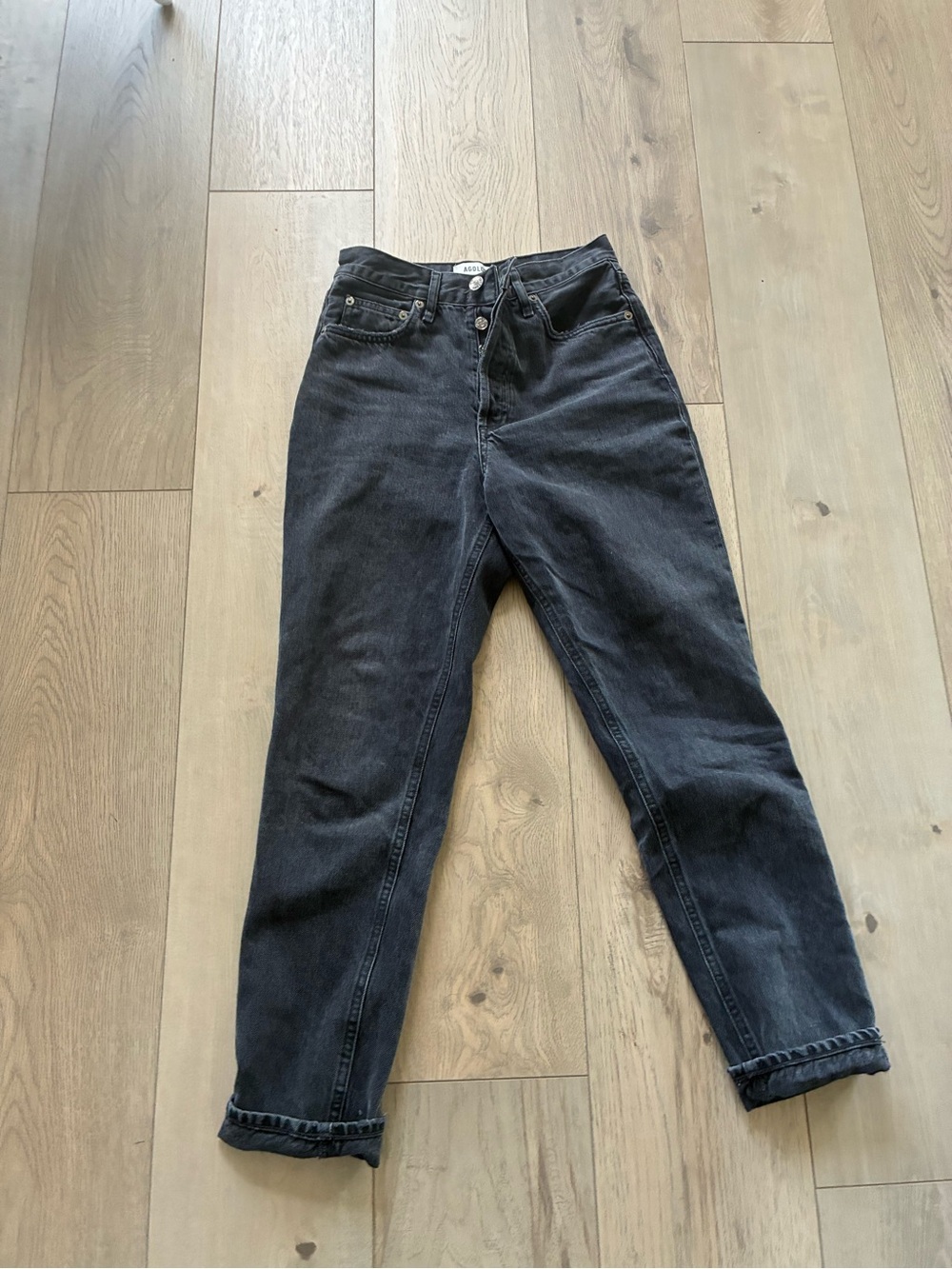 Agolde Black Boyfriend Jeans